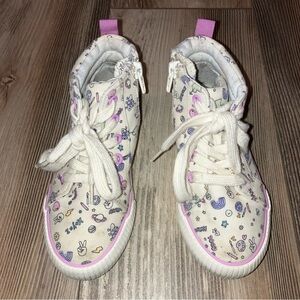 Toddler girls high top tennis shoes GUC